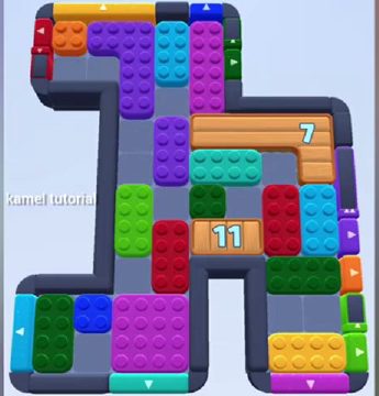 Color Block Jam ステージ 798：盤面のスクリーンショット
