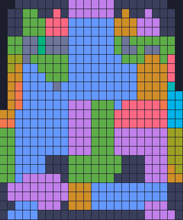 Board layout of the level (schematic)