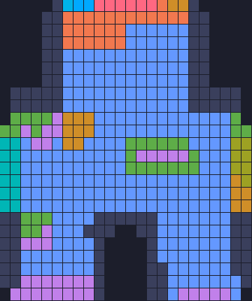Board layout of the level (schematic)