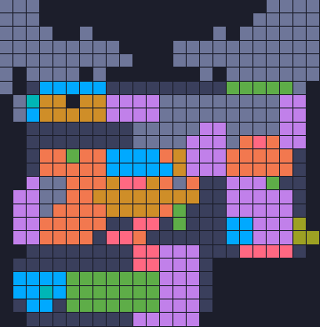 Board layout of the level (schematic)