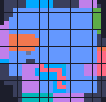 Board layout of the level (schematic)
