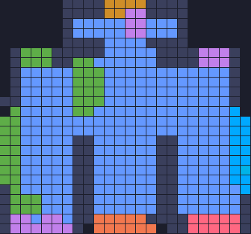 Board layout of the level (schematic)