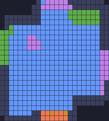 Board layout of the level (schematic)