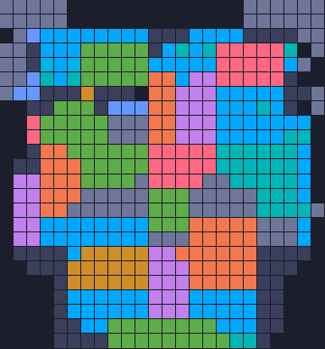 Board layout of the level (schematic)
