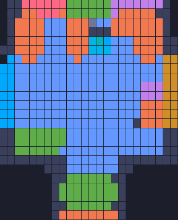 Board layout of the level (schematic)