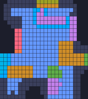 Board layout of the level (schematic)