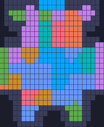 Board layout of the level (schematic)