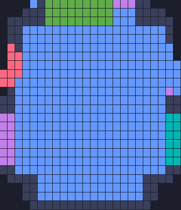 Board layout of the level (schematic)
