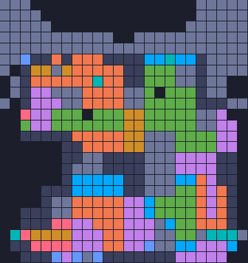 Board layout of the level (schematic)