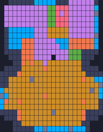 Board layout of the level (schematic)