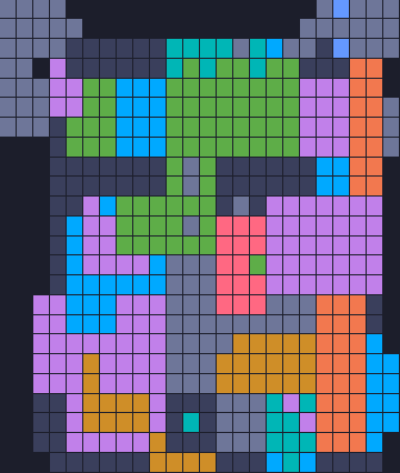 Board layout of the level (schematic)