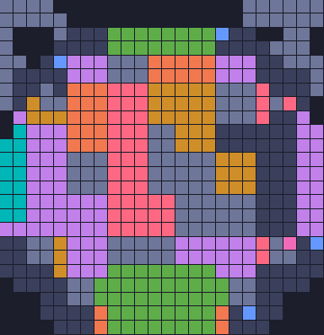 Board layout of the level (schematic)