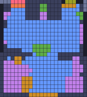 Board layout of the level (schematic)