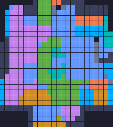 Board layout of the level (schematic)