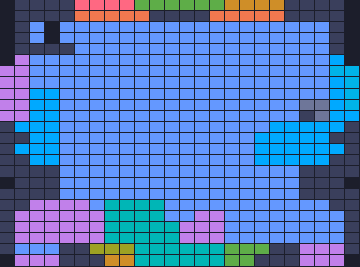Board layout of the level (schematic)