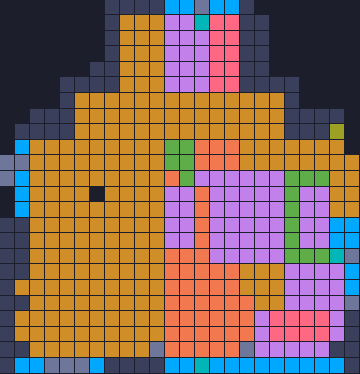Board layout of the level (schematic)
