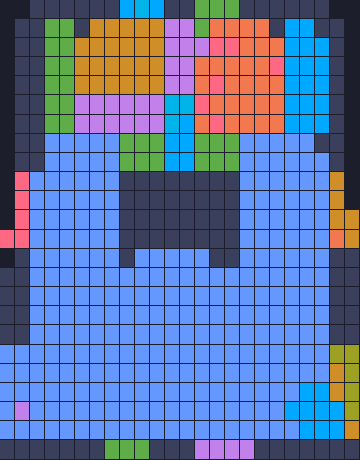 Board layout of the level (schematic)