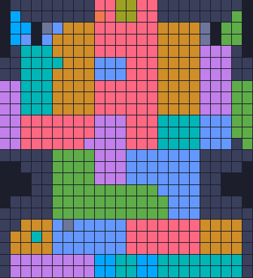 Board layout of the level (schematic)