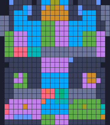 Board layout of the level (schematic)