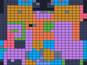 Board layout of the level (schematic)