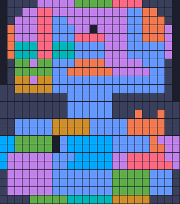 Board layout of the level (schematic)