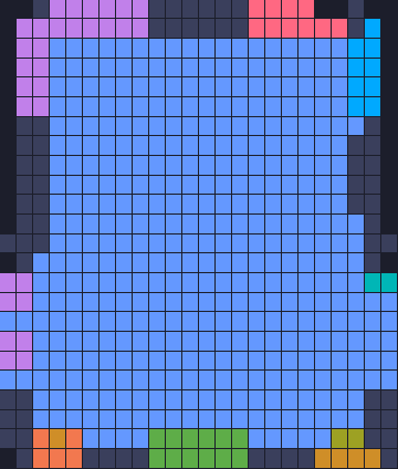 Board layout of the level (schematic)