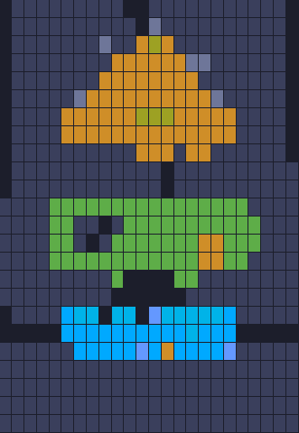 Board layout of the level (schematic)