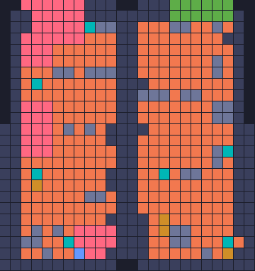 Board layout of the level (schematic)