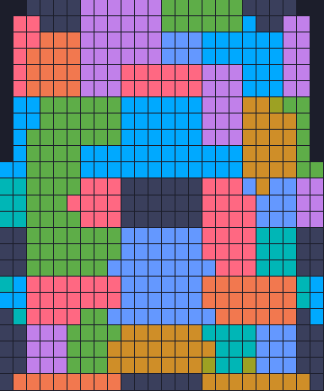 Board layout of the level (schematic)