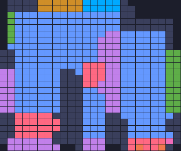 Board layout of the level (schematic)