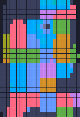 Board layout of the level (schematic)
