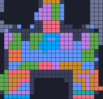 Board layout of the level (schematic)