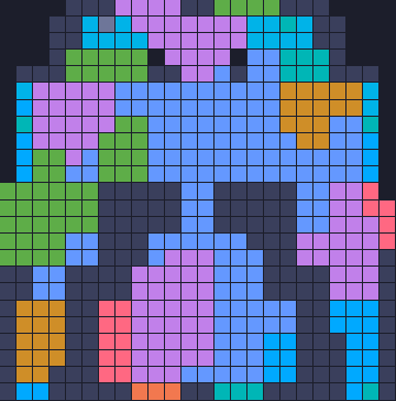 Board layout of the level (schematic)