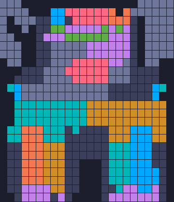 Board layout of the level (schematic)