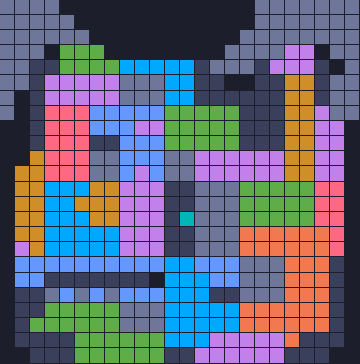 Board layout of the level (schematic)