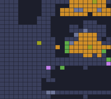 Board layout of the level (schematic)