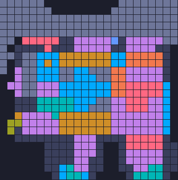 Board layout of the level (schematic)