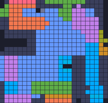 Board layout of the level (schematic)