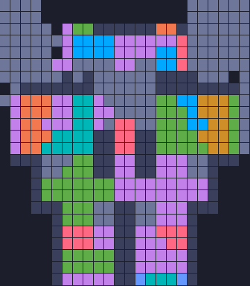 Board layout of the level (schematic)