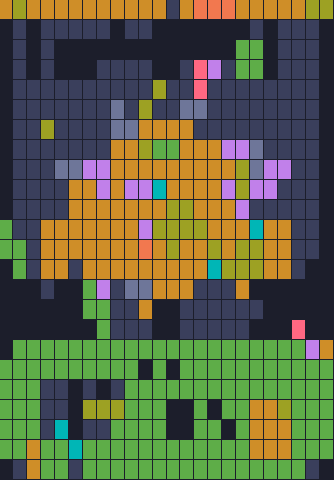 Board layout of the level (schematic)