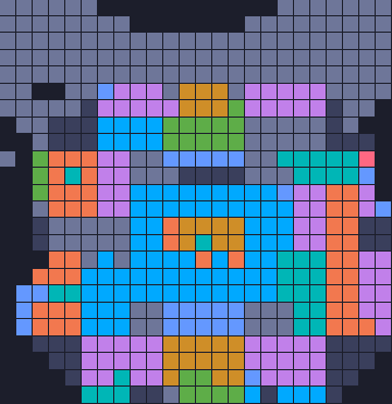 Board layout of the level (schematic)