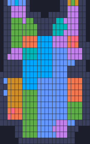 Board layout of the level (schematic)