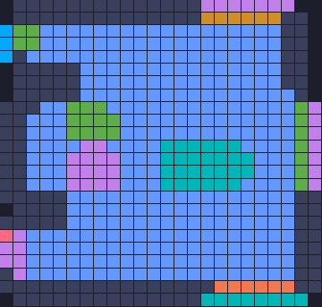 Board layout of the level (schematic)