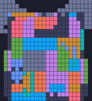 Board layout of the level (schematic)