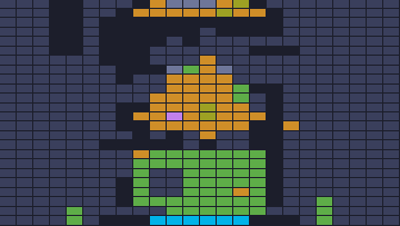Board layout of the level (schematic)