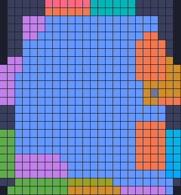 Board layout of the level (schematic)