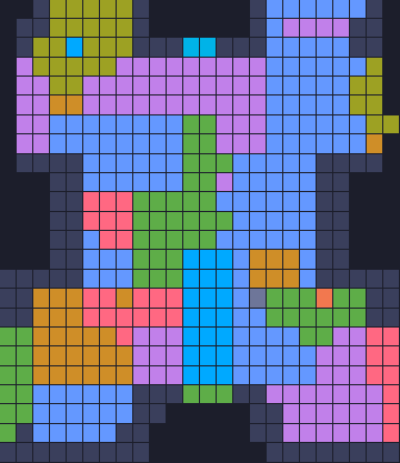 Board layout of the level (schematic)