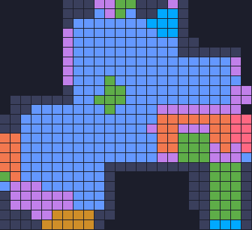 Board layout of the level (schematic)