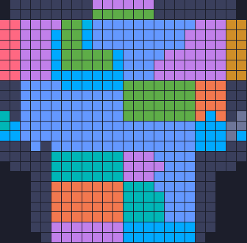 Board layout of the level (schematic)