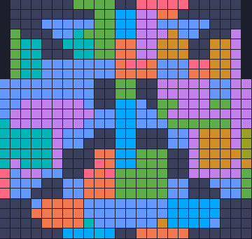 Board layout of the level (schematic)